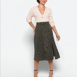 Pleated Midi Skirt